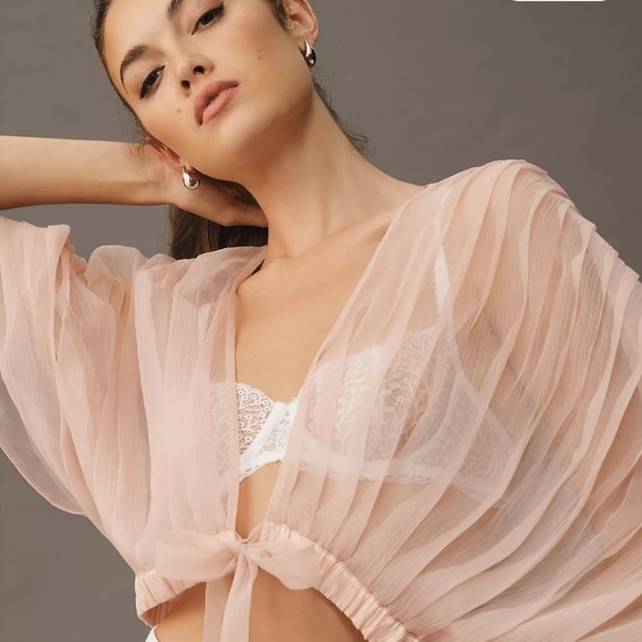 ANTHROPOLOGIE ✨FINAL sheer volume KIMONO shrug jacket OSFMworn once for JVN! FAB - Picture 4 of 8